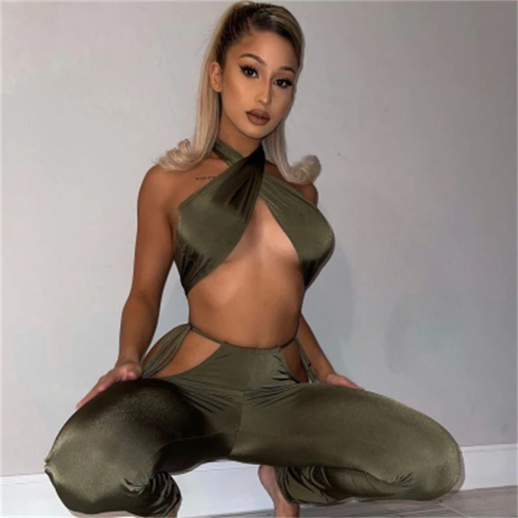2021 New Sexy Strapless Back Cutout Midriff Store Jumpsuit Wholesale 2 Piece Set Women Biker Shorts Set