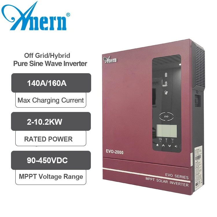 Anern wholesale 3000w pure sine wave high frequency 12v 24v 48v DC to AC 110v 220v off grid power inverter