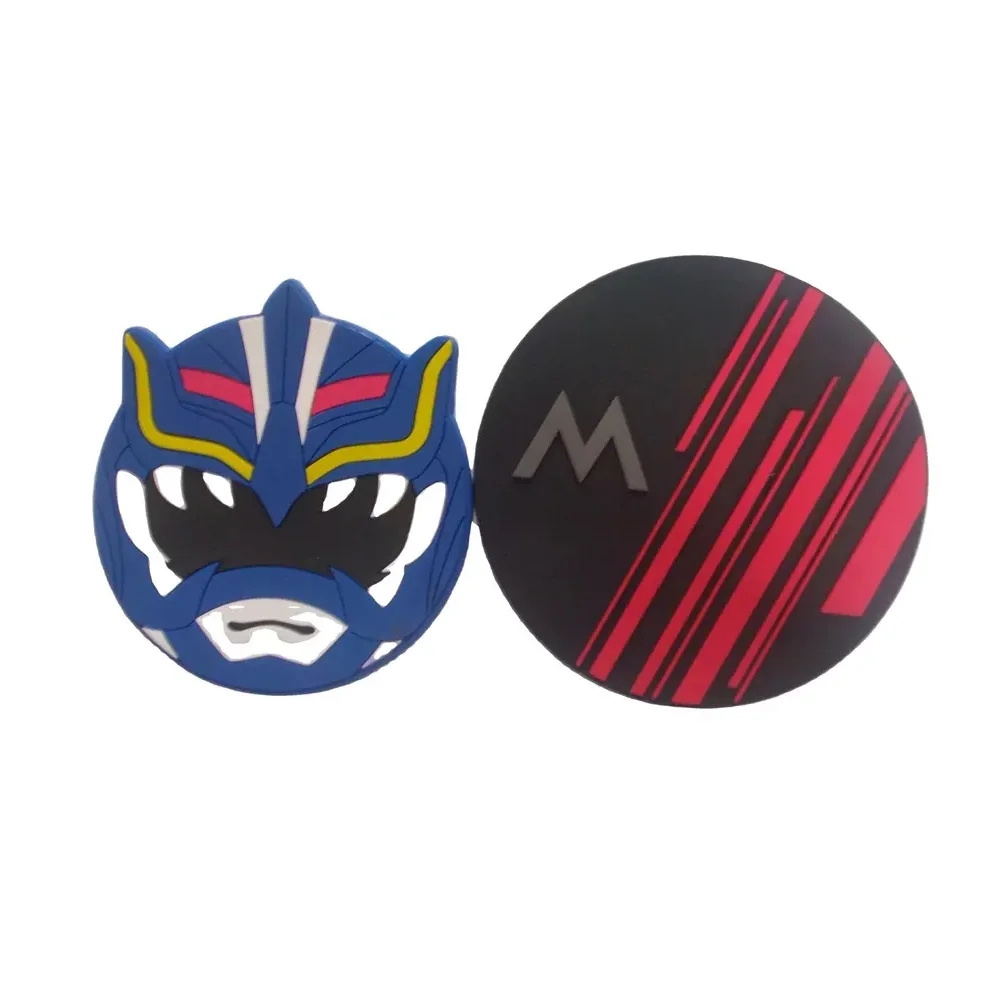 Custom Coaster Logo Promotional Round Silicone Coaster For Drink Cup Mat Soft Resin PVC Rubber toyota kawaii Coaster Bar Beer