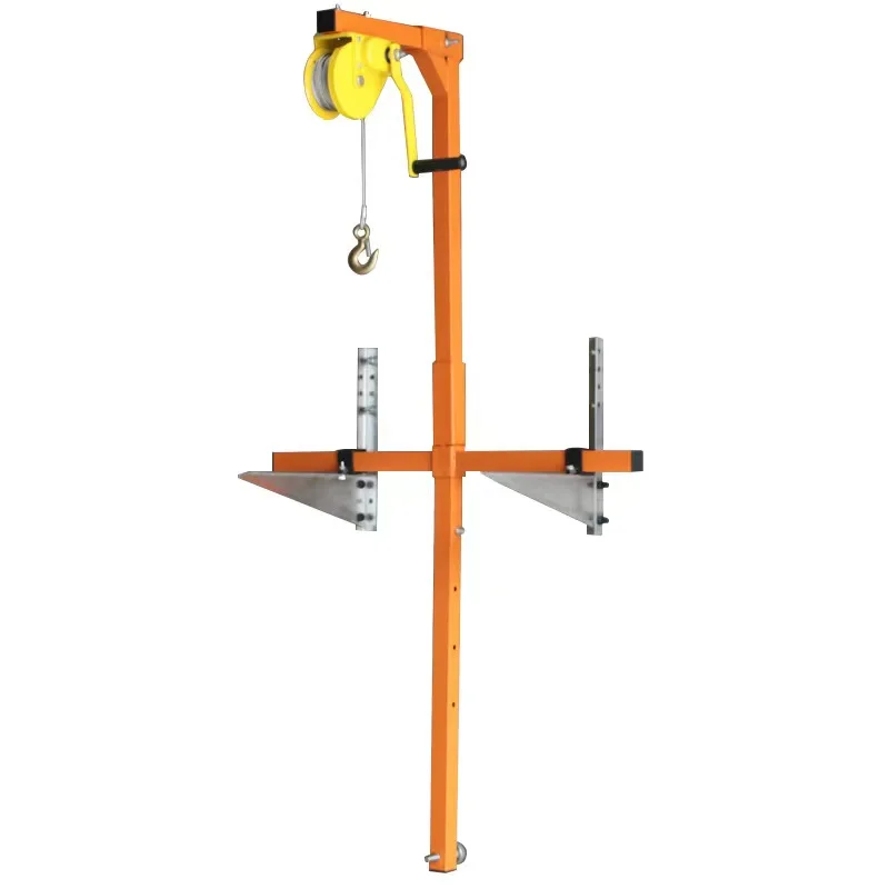 Air-condition external Unit hoisting hanger hand-cranked lifting bracket lifting crane tool hand-cranked with self-locking