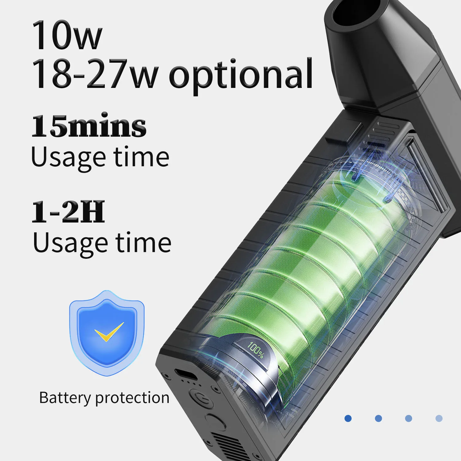 high-speed 180W brushless dc motor 130000RPM Compressed Air Blower Duster Jet Fan Air Duster Turbo Fan with Flashlight