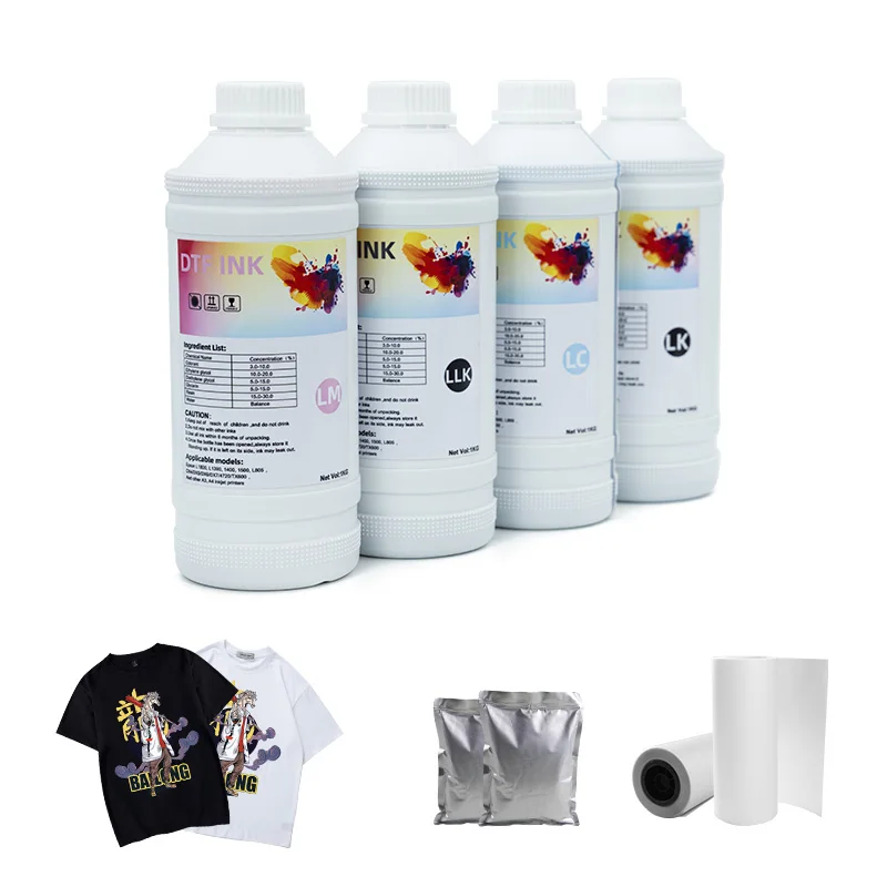tinta dtf ink 1000 ml for printer transfer pet film printing ink 5kg sublimation dtf white ink i3200 water-based dtf consumables