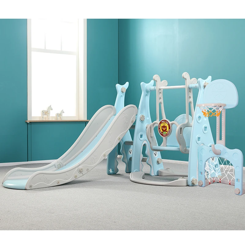 
Small Plastic Slide Kids Indoor Children Slide Swing Set 