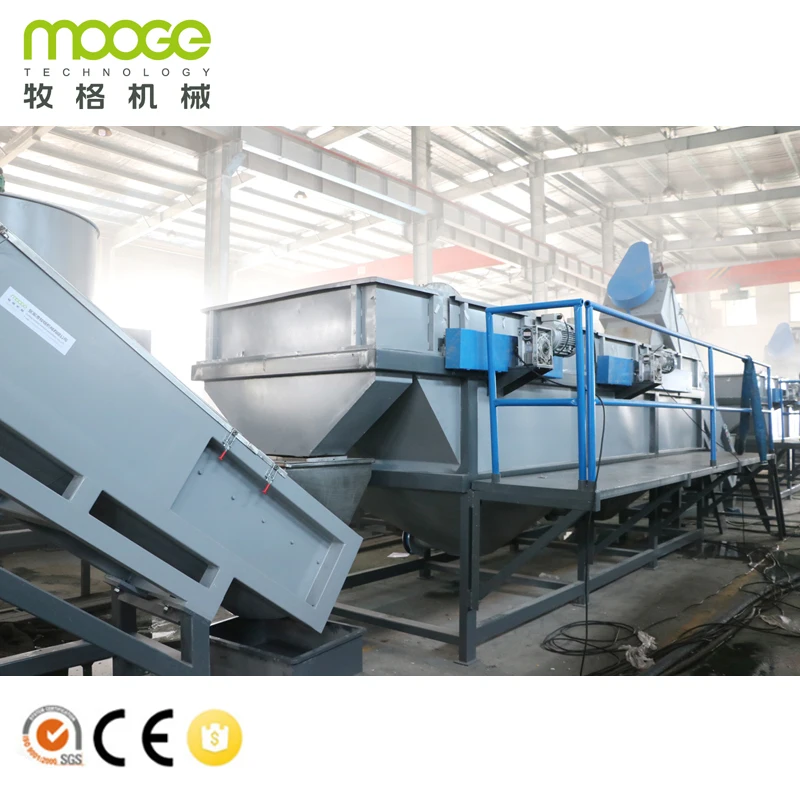Waste Plastic Pe Film Wash Recycle Machine Pp Woven Bag Washing Recycling Drying Line