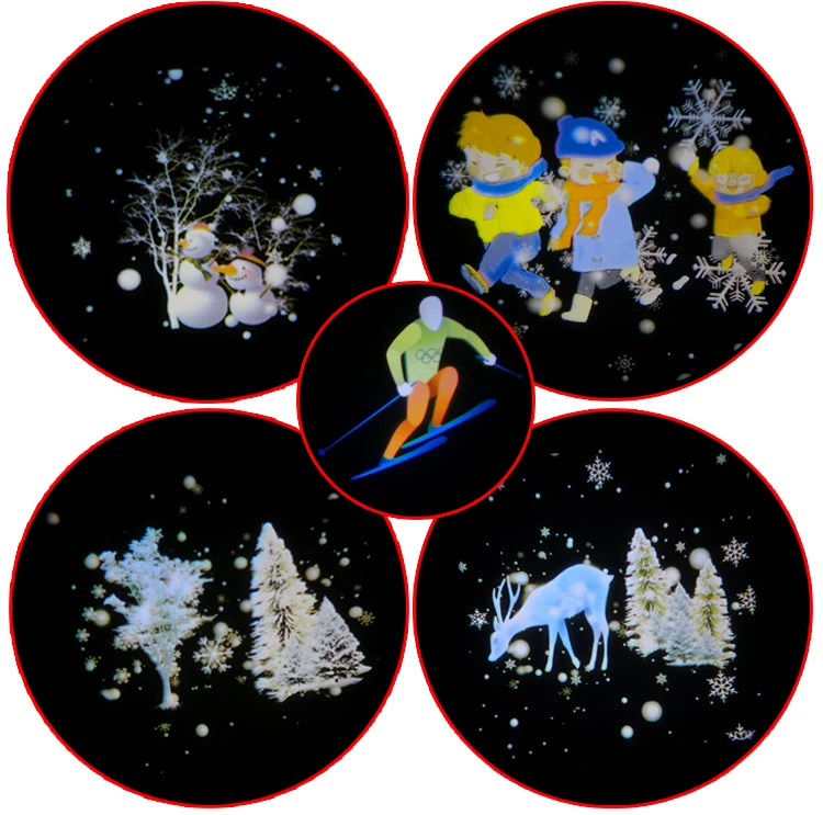 Custom Advertising Logo Gobo Waterproof Lamp Light Make Glass Filter Lens Projector Gobo