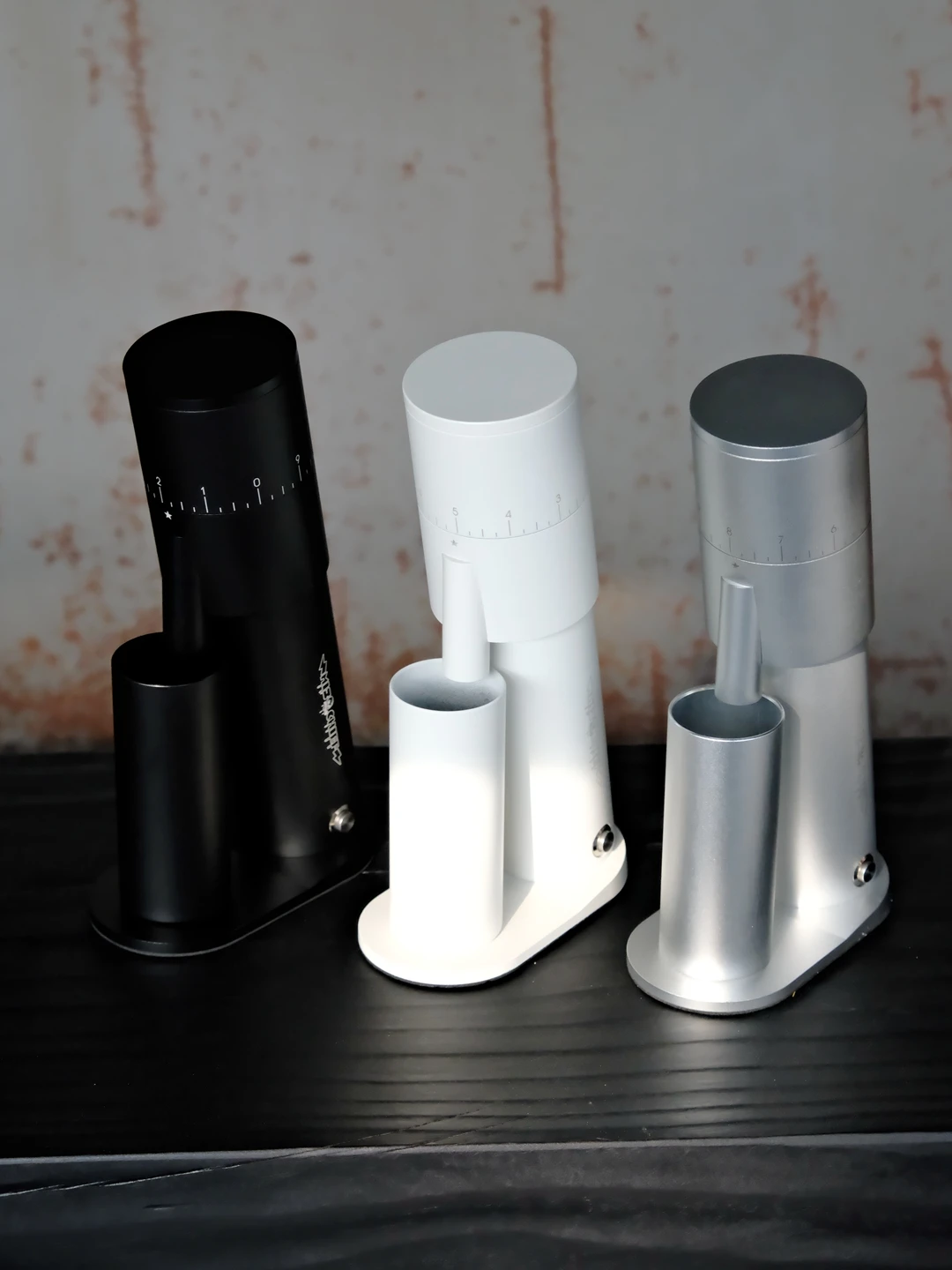 Mischief Workshop Silver Electric Coffee Grinder 38mm Burr Household Coffee Bean Grinder Coffee Miller Grinder Espresso