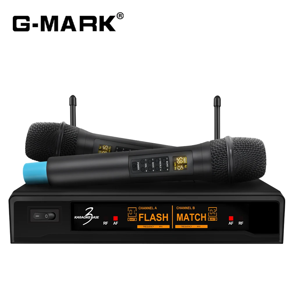 G-MARK караоке-база 3 оптовая продажа в наличии хорошая цена беспроводной микрофон караоке система BT аккомпанемент вход