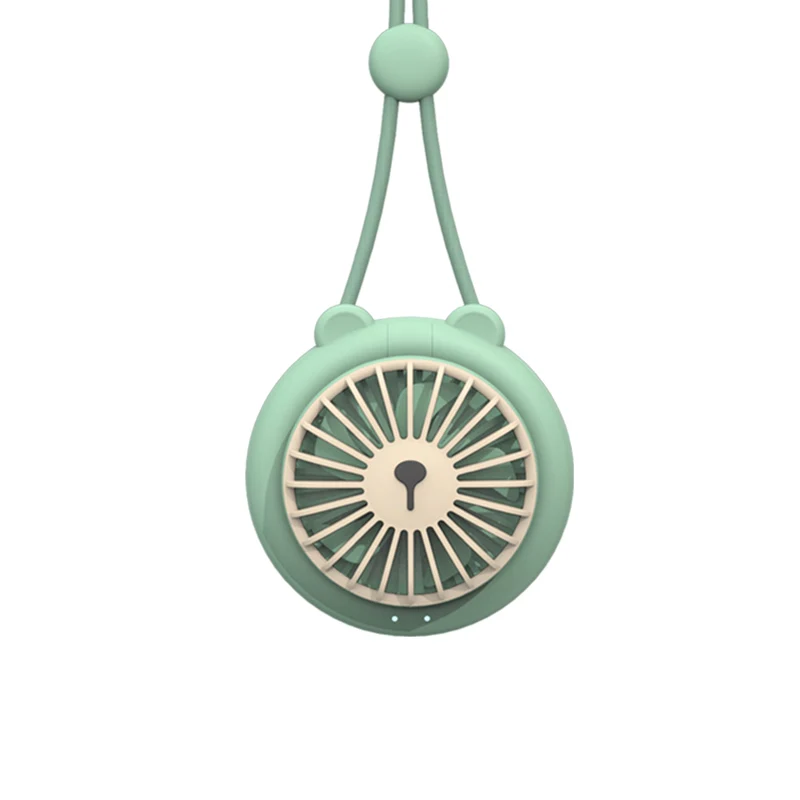 Custom Oem USB Air Conditioner Cooling Folding Mini Portable Hanging Neck Cooler Fan