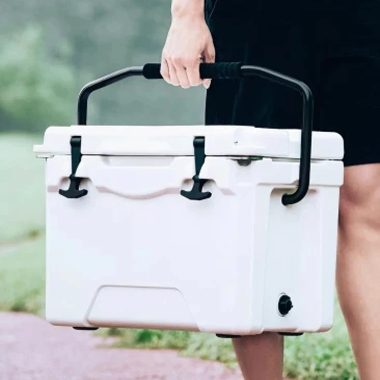 
25 Quart Ice Chest Rotomolded Heavy Duty Portable Beach Cooler Box with Durable Handles Ice Box Cooler 