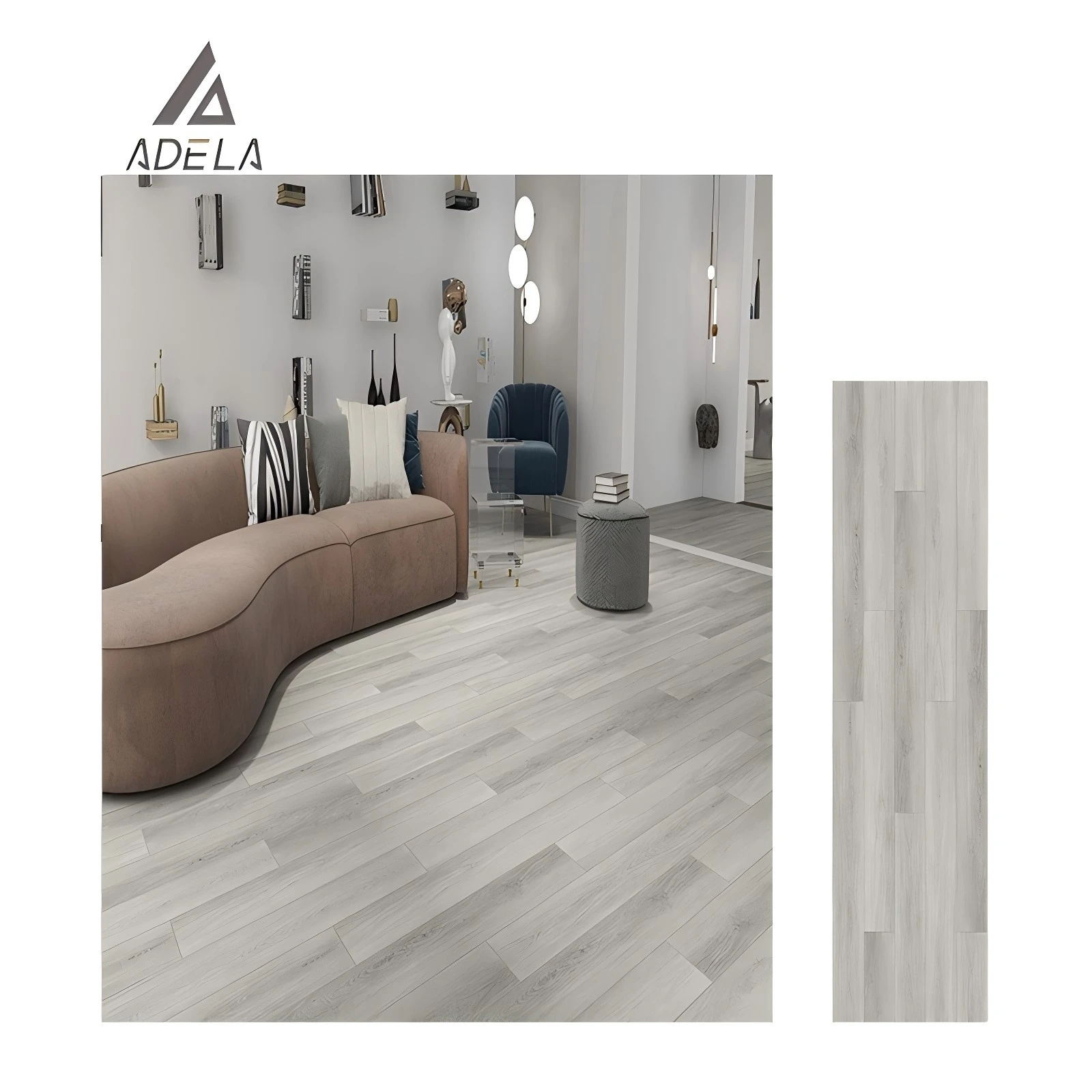 Pet Friendly SPC Vinyl Tiles Plank Floor Waterproof Wood Looking 4.0/4.5/5.0mm Anti Slip SPC Flooring