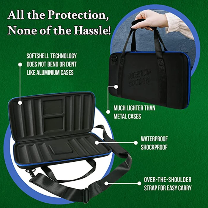 Easy carry hot sell OEM design empty case eva hard 300pcs jetton poker casino chips case