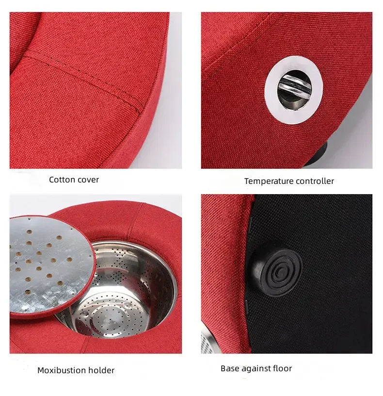 Moxibustion Sit Back Multi-functional Chinese Moxabustion Moxa Cone Burner Device Smokeless Home Use Seat