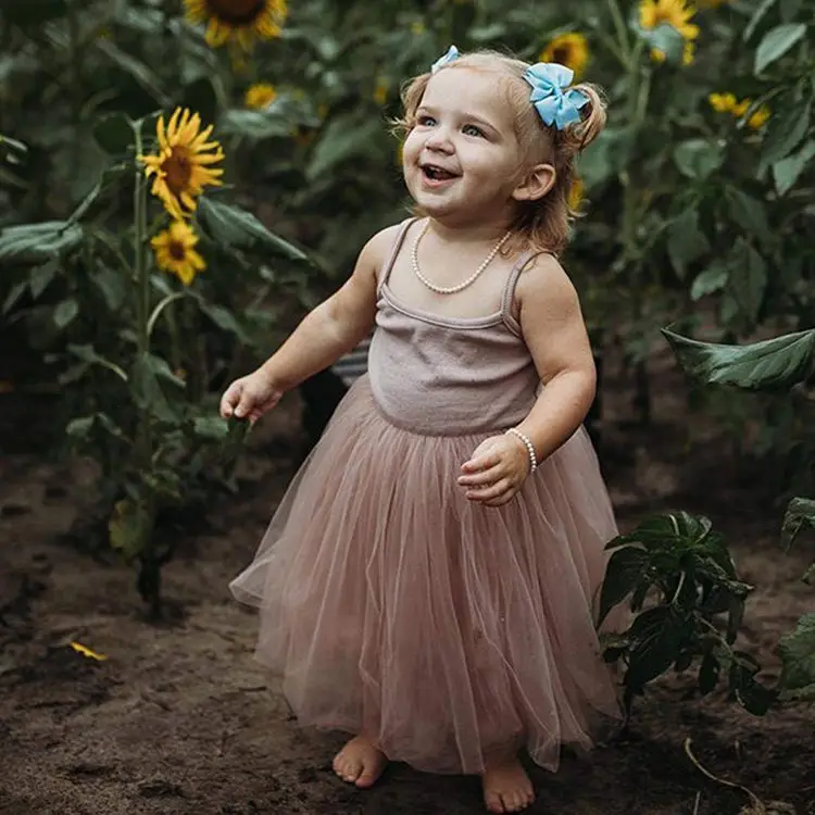 2022 Princess Girls Summer Tutu Dress/latest Baby Girl Frock Model/pink Child Tulle Dress Of 3 Years Old