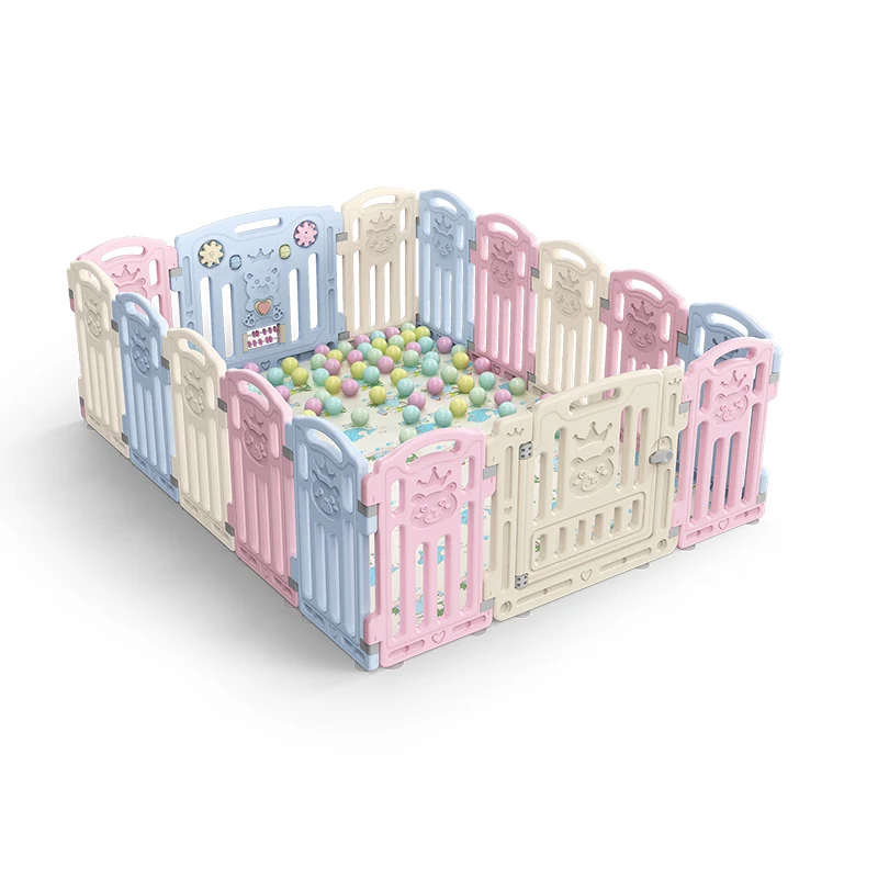 
Hot sell multifunctional new design safety Kids plastic indoor play yard fence baby playpen 