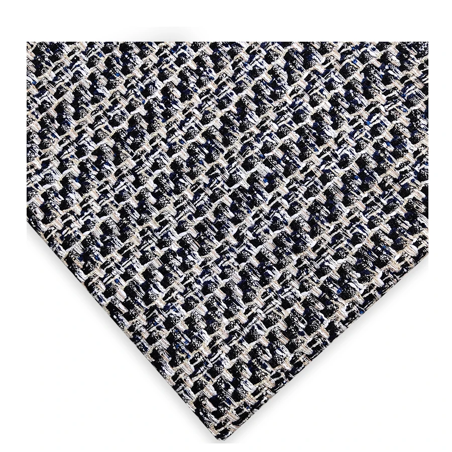 
New products knit tweed suede fabric composition polyester tweed fabric printed 
