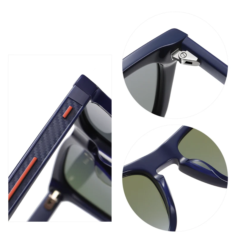 Wholesale Sport Sunglasses for Men Fashion Model Sun Glasses Acetate+TR90 Frame BC9108 Mirror Polarized Sunglasses for Outdoor