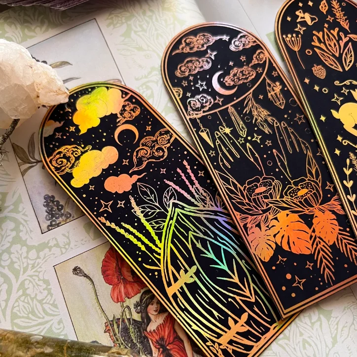 Recycled Custom Souvenir Christmas Gift Horoscope Celestial Fancy Paper Bookmark