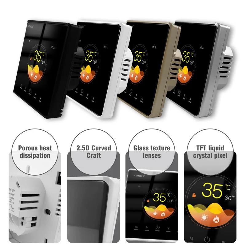 WiFi Zigbee 3.0 Water Floor Heating Thermostat Water Gas Boiler Temperature Control Tuya Smart APP Alexa Google Voice Control