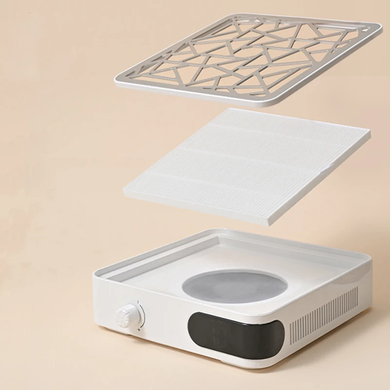 Professional 85W Cordless Nail Vacuum Cleaner HD LCD Display Strong Nail Dust Collector Replaceable Machine Filter Salons