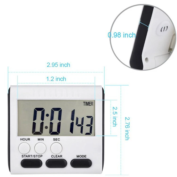 KH-TM010 Cheap Large Screen Display Food Cooking Electronic Countdown  Digital Kitchen Timer
