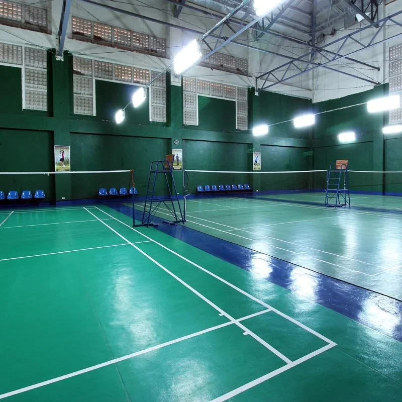 JS Approved Badminton Floor Mat Indoor Sport Flooring PVC Vinyl Indoor Table Tennis Court Used Sports Floor Badminton Court
