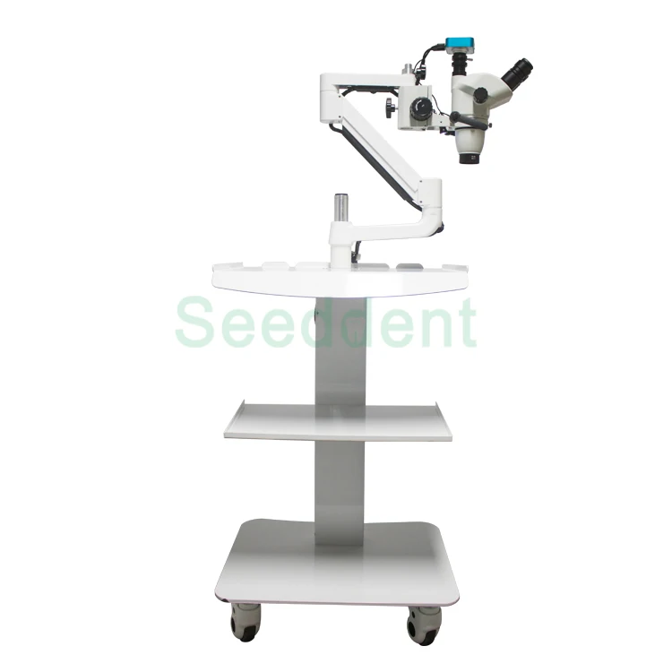 Portable Dental Surgical Microscope / Dental Microscope with built out camera use Eyepieces or Monitor
