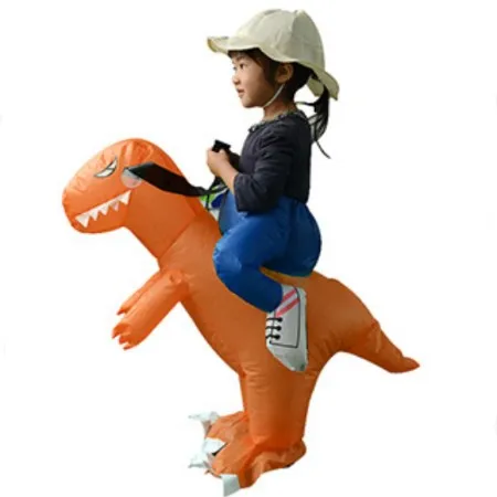 Factory Price T-rex Costume Inflatable Dinosaur Latex Body Inflation Suits Dragon Inflatable Dinosaur Costume For Kids