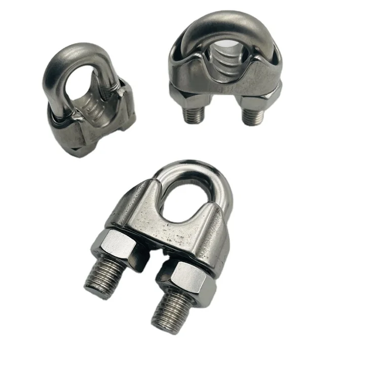 High Quality crimping wire rope clamps cross clamp aluminum sleeve chuck