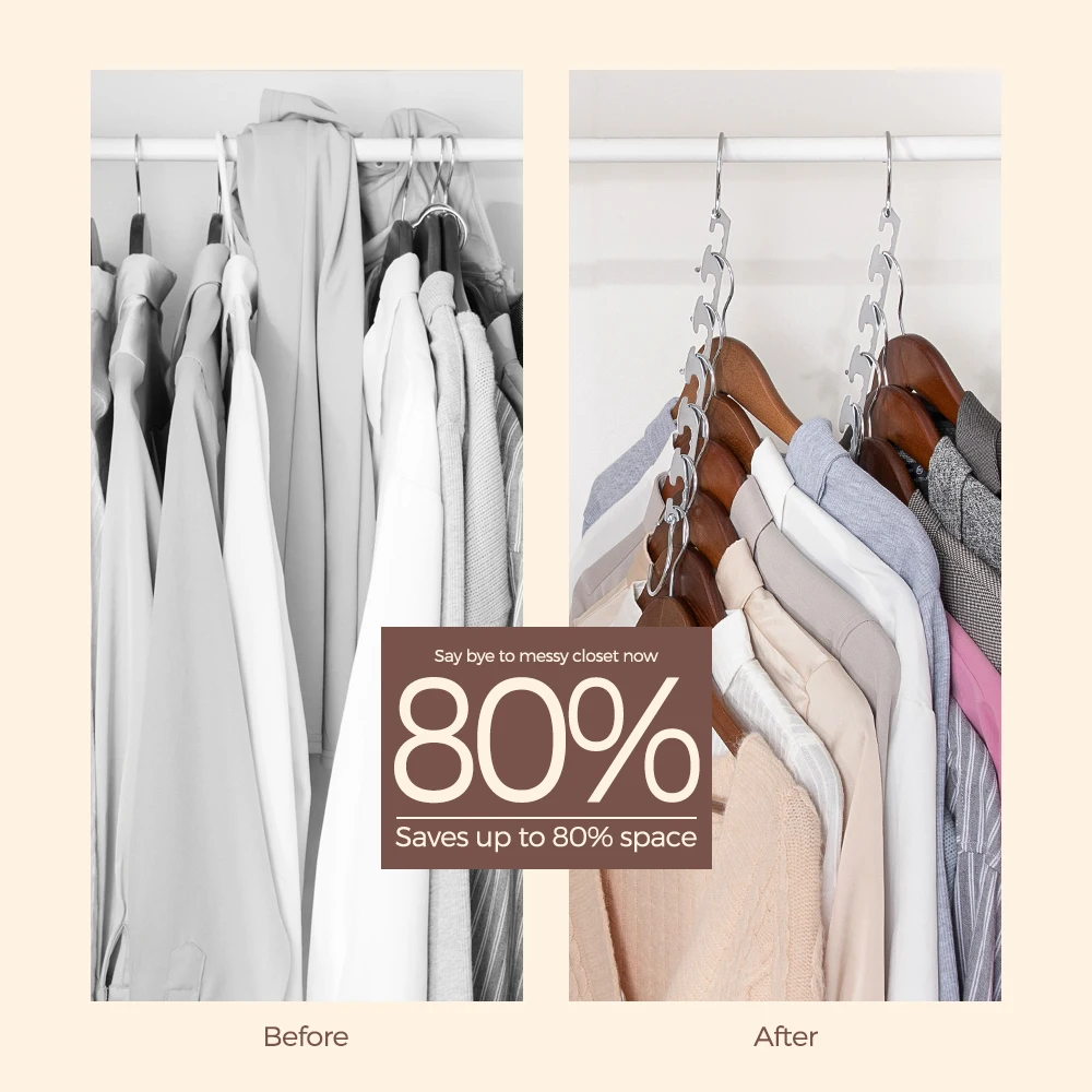 Multifunctional Magic Wonder Space Saving Hangers for Clothes