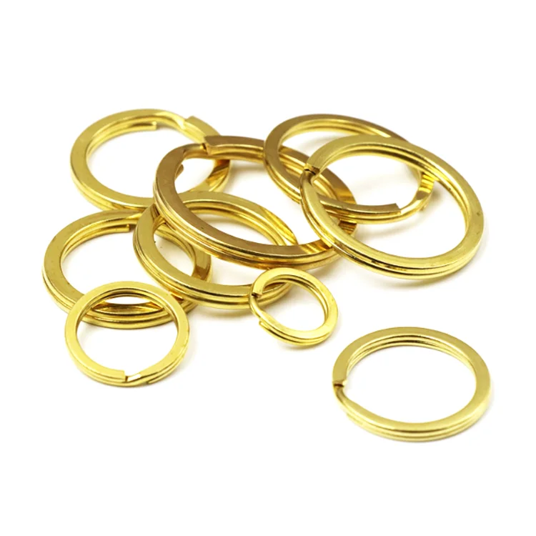 Оптовая продажа, изготовленное на заказ латунное кольцо для ключей