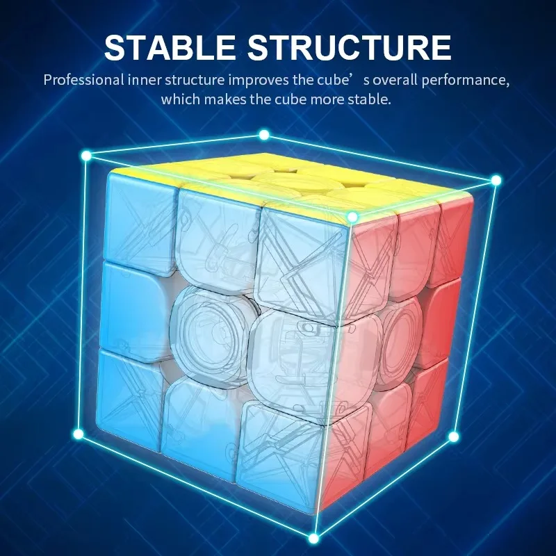 Hot Sell 3x3 Speed Puzzle Magic Cube Educational Toy Third-order Stickers 5.6cm magic puzzle cube Brain Toy for kid