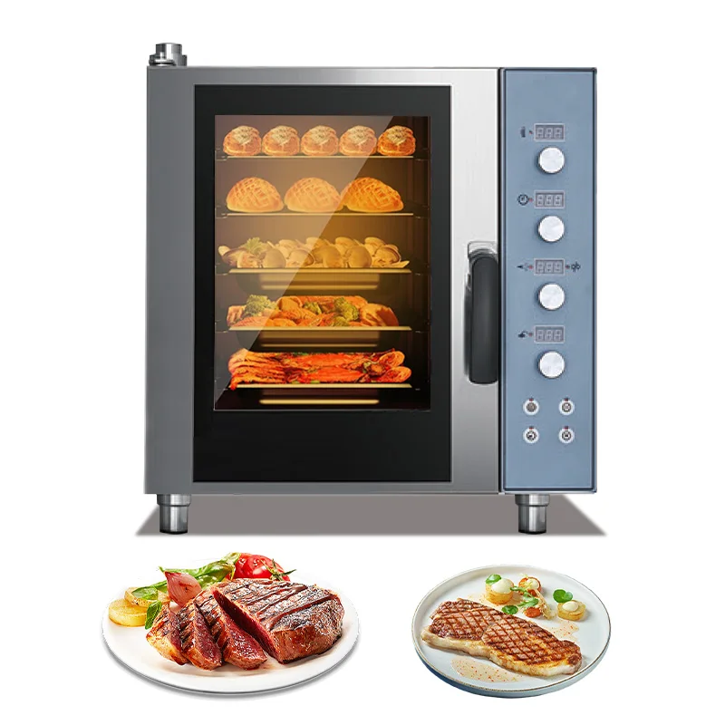 Commercial 5 layers Bakery Oven Equipment Industrial Gas/Electric Convection Combi Oven Baking Baked Chicken with Steam