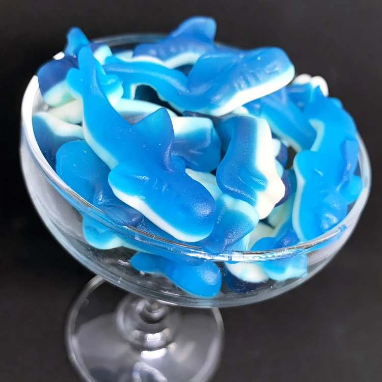 SWEETS DOUBLE LAYER GUMMY BLUE SHARKS BULK GUMMY