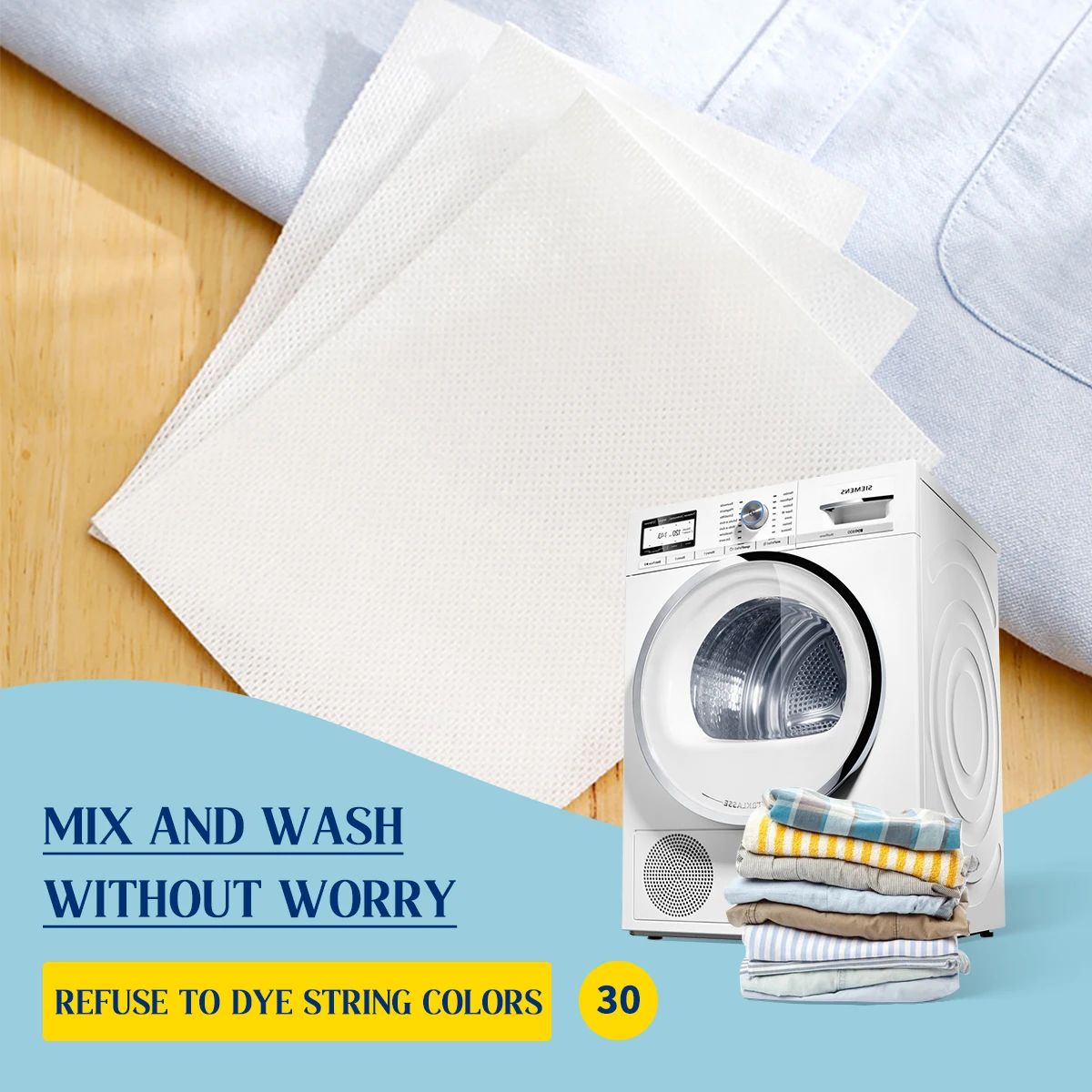 Factory Price Color Catcher Sheet Laundry From Professional Color Absorption Dye Sheets For Prevent Cross-color