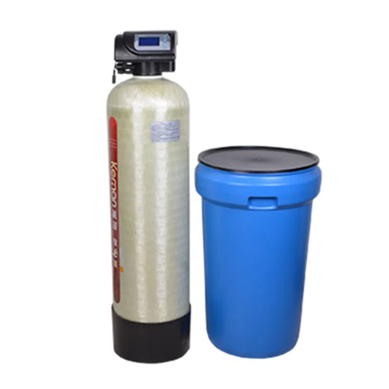 Split water treatment machine big flow 4 tons automatic water softener with separate 1044 resin tank and salt tank brine valve