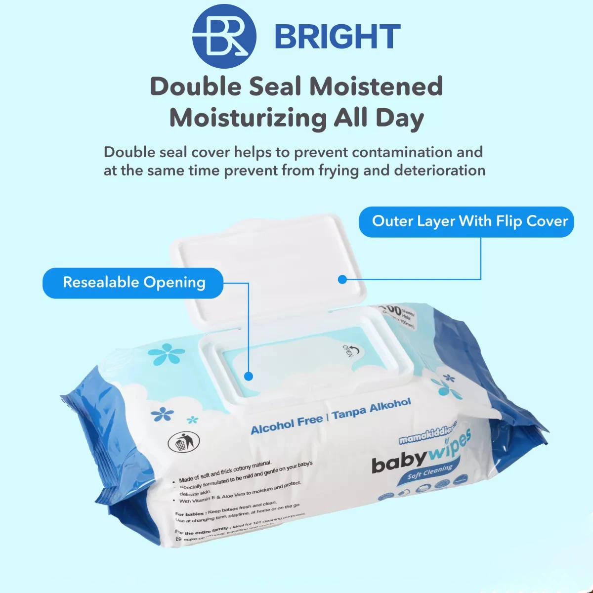 Factory Price Extra Thick OEM Biodegradable Organic Customized Wet Tissue Bamboo Wet Wipes Baby Wipes