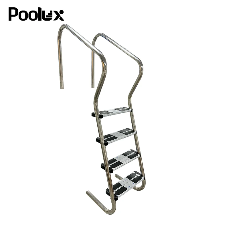 2024 NEWEST Poolux Swimming Pool  Equipment Accessories 304ss 3step 4 step pool Ladder