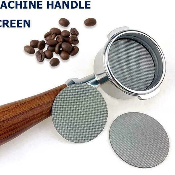 Thin Coffee Reusable Professional Espresso Screen for 58mm Bottomless Portafilter Filter Basket - Made with 316 Stainless