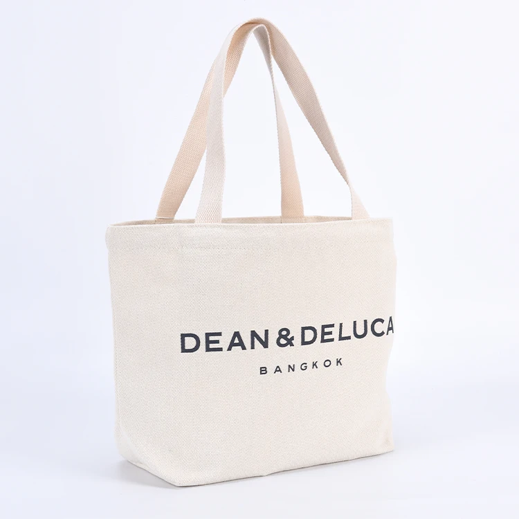 Customized Logo Printed Recycle Plain Organic Cotton Canvas Tote Shopping