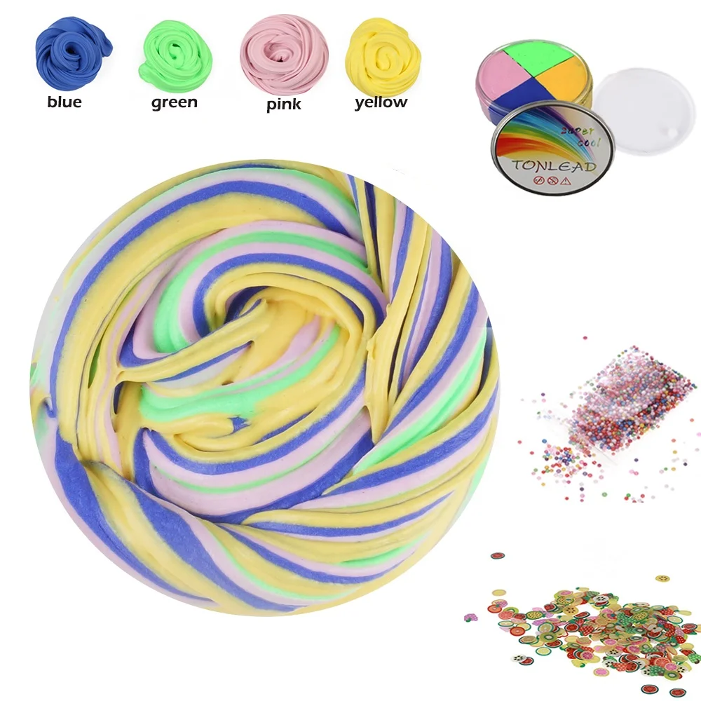 Magnet, Rubber Mud Relieve Stress Relax Magnetic Slime Colorful ECO-friendly Clay Slime Toy for Kids