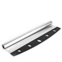 Домашние дома ресторана Премиум 12 х 14 дюймов складной резиновой ручкой из алюминиевого сплава весло металла пиццы лопата для снега с резаком