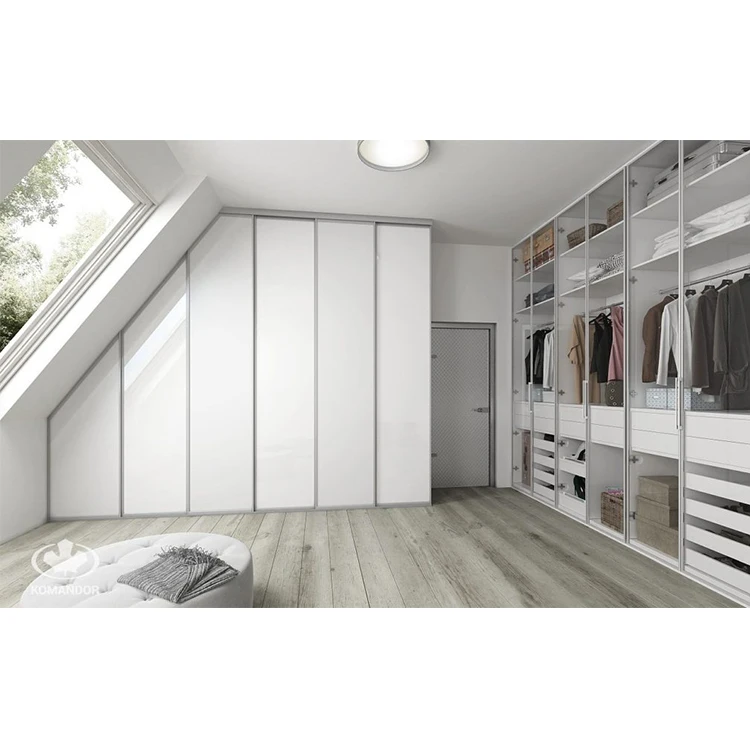 Foshan European style wardrobe built-in luxury wardrobe in bedroom closet