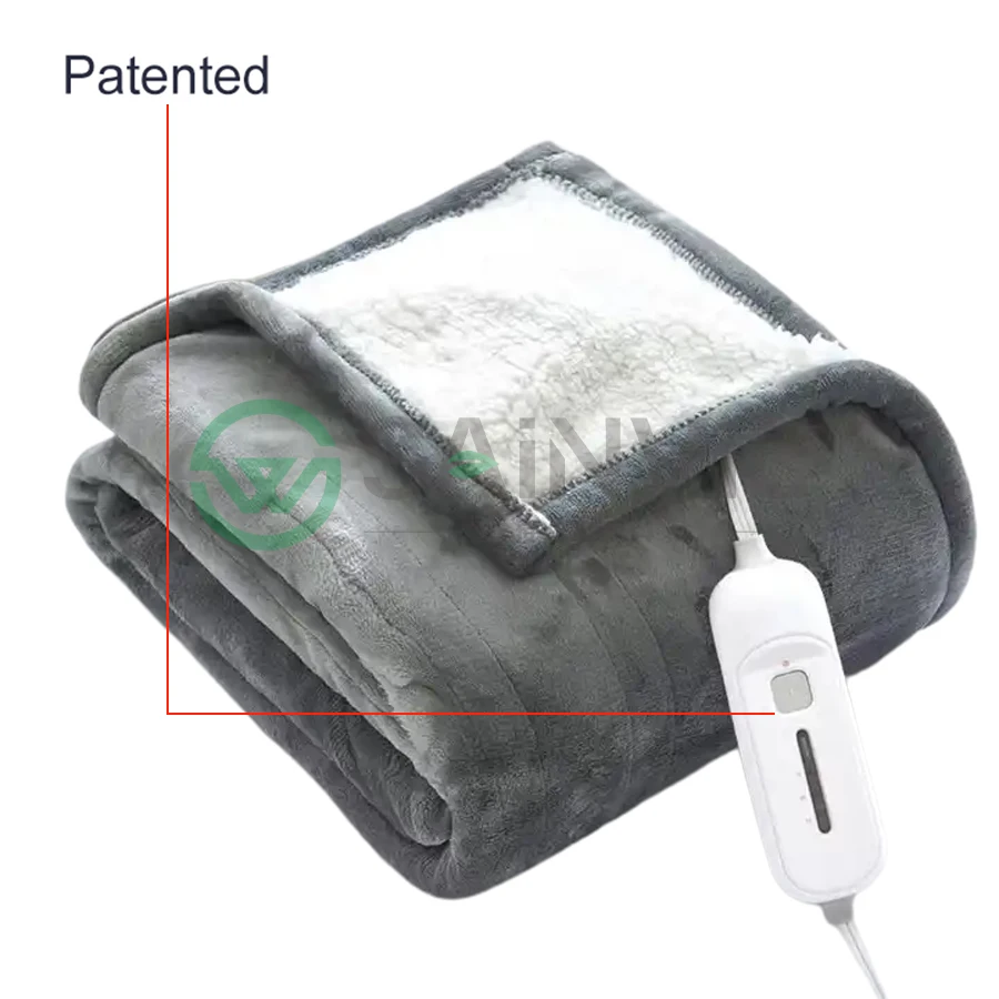 Wholesale Fast heating  Warm Heated Throw Blanket Flannel  intertek Electric Blanket