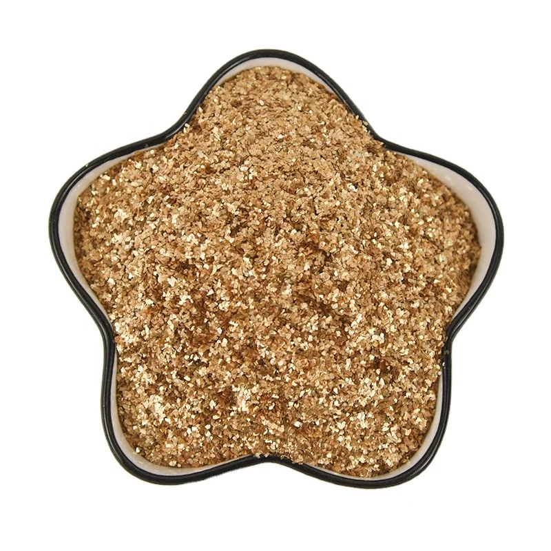 Muscovite Dryed Flakes  Powder Bulk 20mesh 40mesh Manufacturer Price Rock Bag Silver White Mesh Dimensions Decorating rock chip