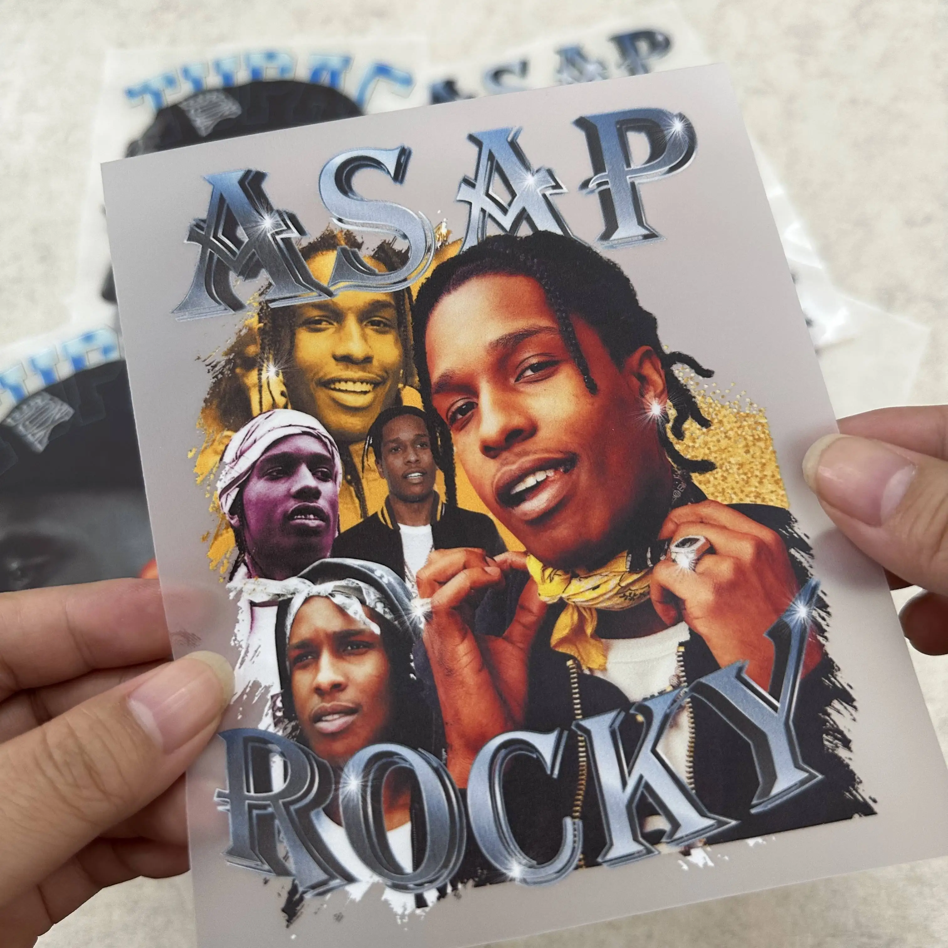 Wholesale Custom Plastisol Heat Transfers Heat Press Sticker Iron on Deisigns Dtf Heat Transfer Label for Clothing