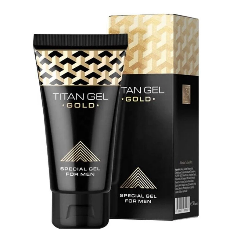 Original White Tube Titan Gel Gold Russian Sex Products