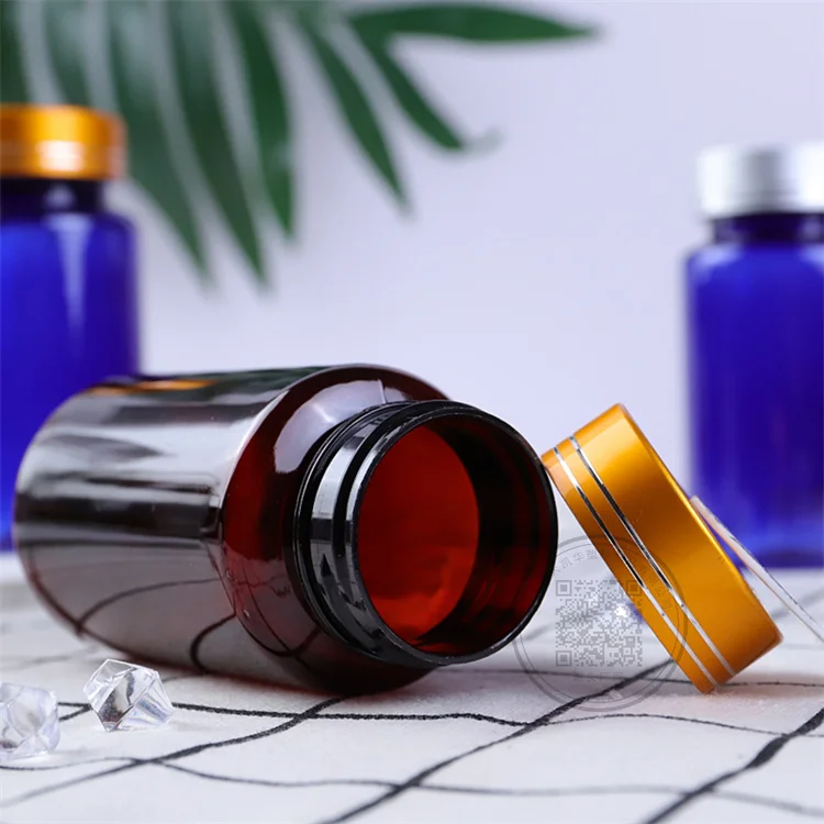Medical 60ml 80ml 100ml 120ml 150ml 200ml Round Pet plastic Capsule Packaging Bottle