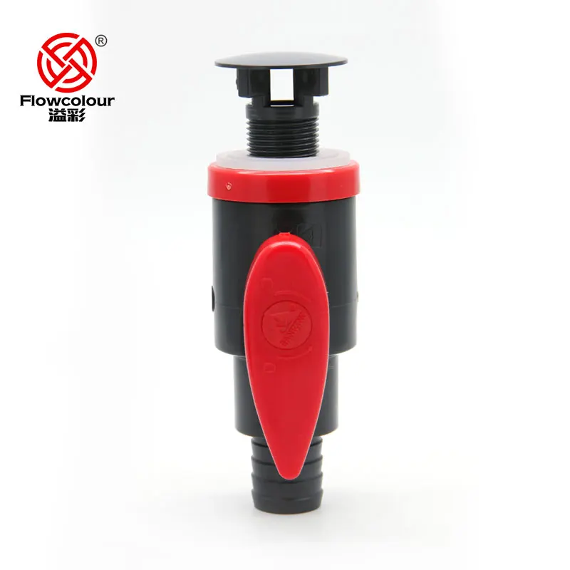 Flowcolour UPVC 20-32mm Drainage Ball Valve Bulkhead Valve PVC Drain Valve For Fish Tank And Aquarium