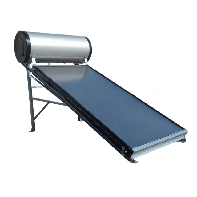 150L 300L Flat Plate supplier solar water heaters 200lit with 1250*2000*80mm solar collector