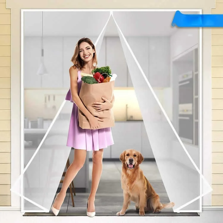 Hand Free Anti Insect Mosquito Net DIY Transparent Magnetic Mesh Screen Door